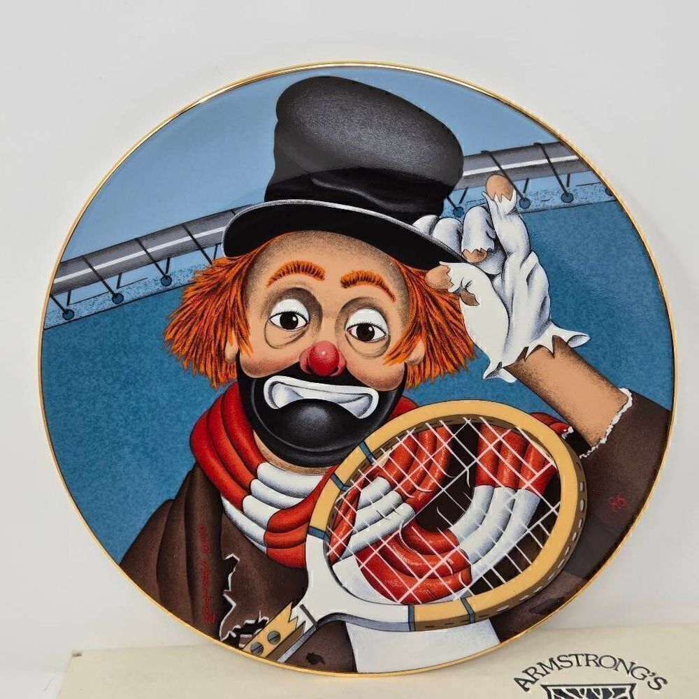 RED SKELTON COLLECTION COLLECTOR PLATE ANYONE FOR TENNIS 2301/10000 IN BOX